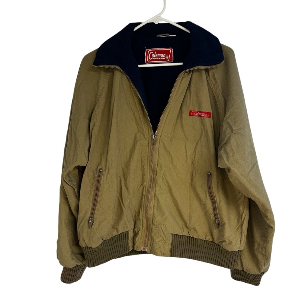 Coleman Work‎ Farm tan jacket tan nylon outer
